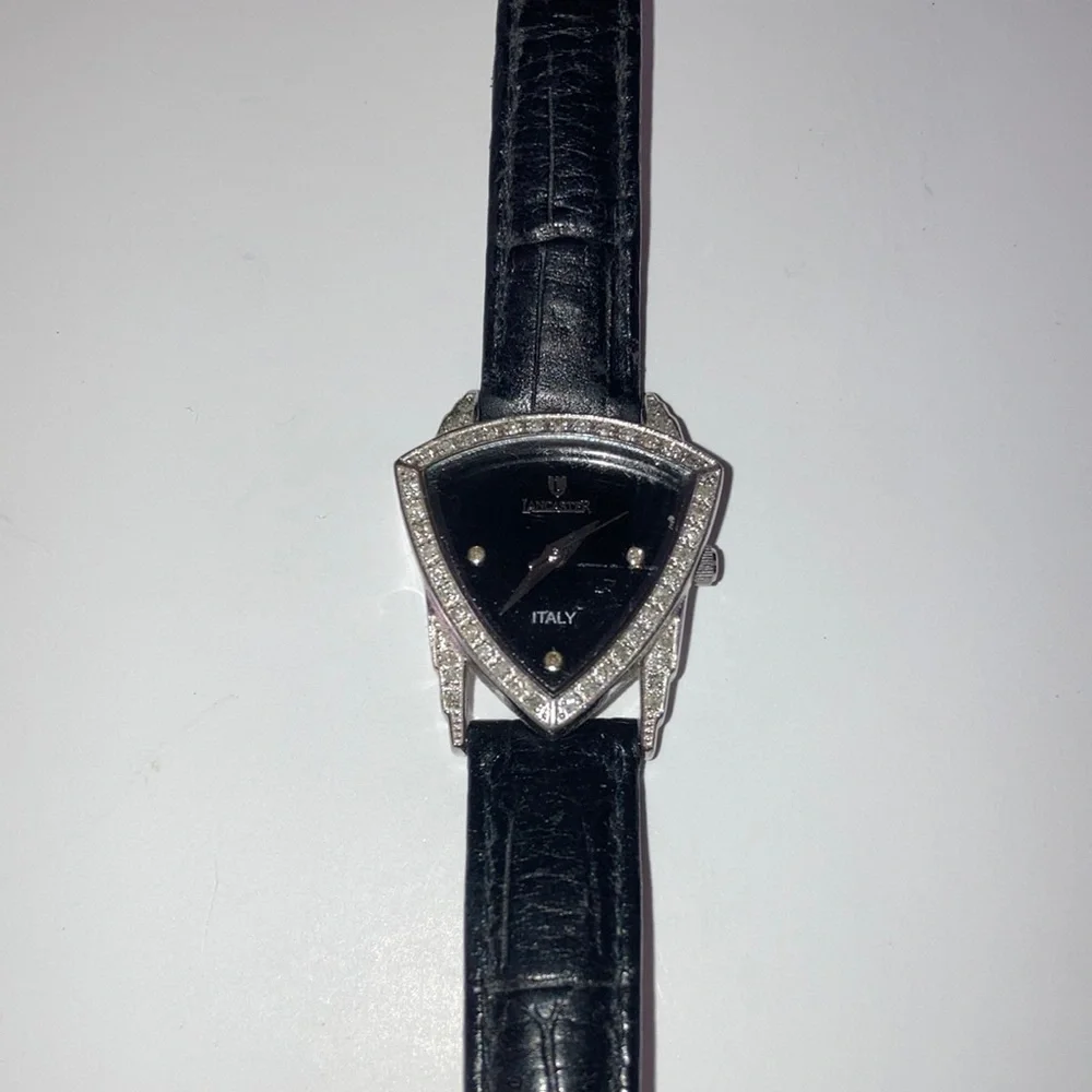 Lancaster Italy Diamond Triangle Watch - Picture 2 of 7
